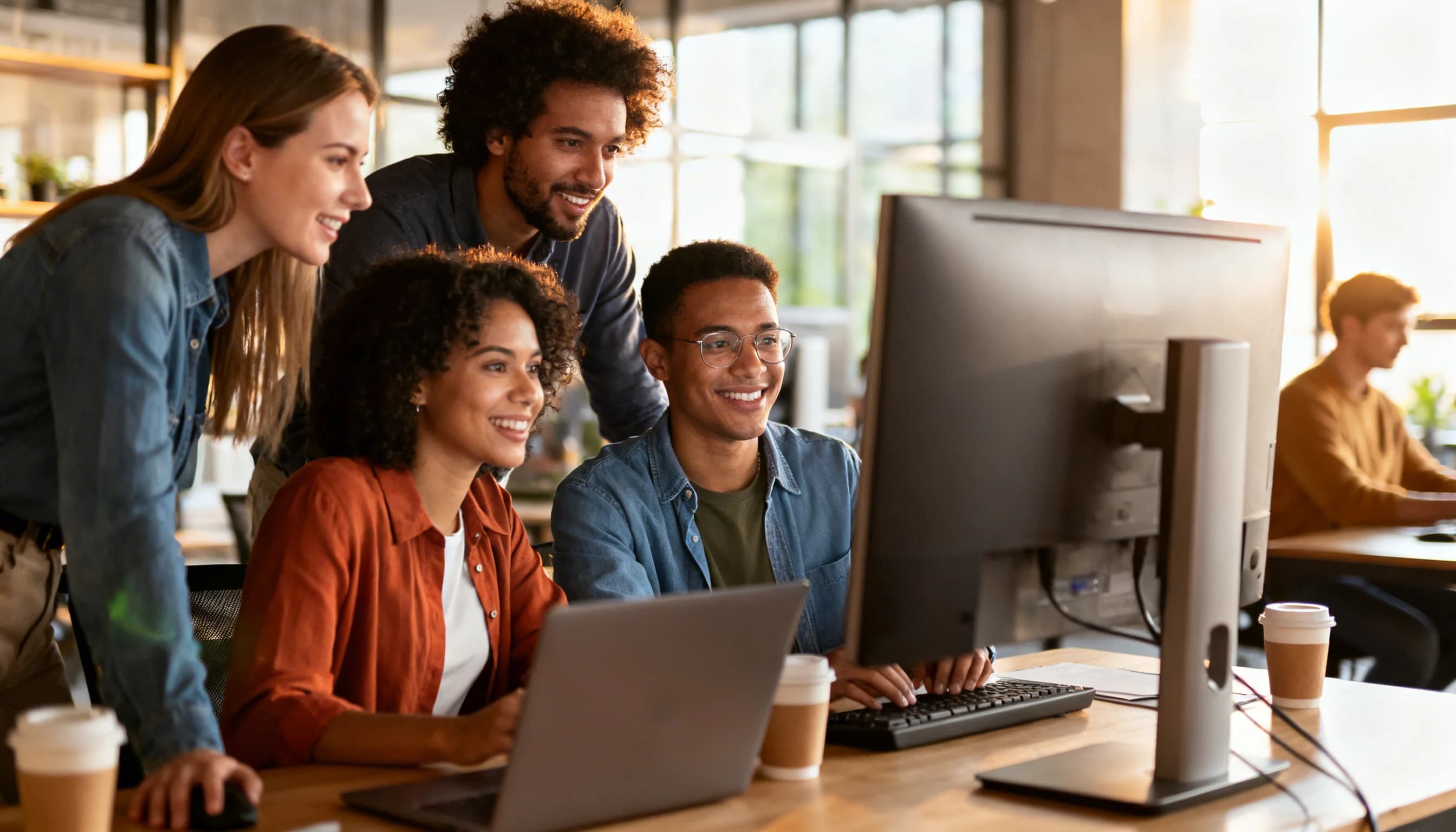 Team workshop planning digital strategy